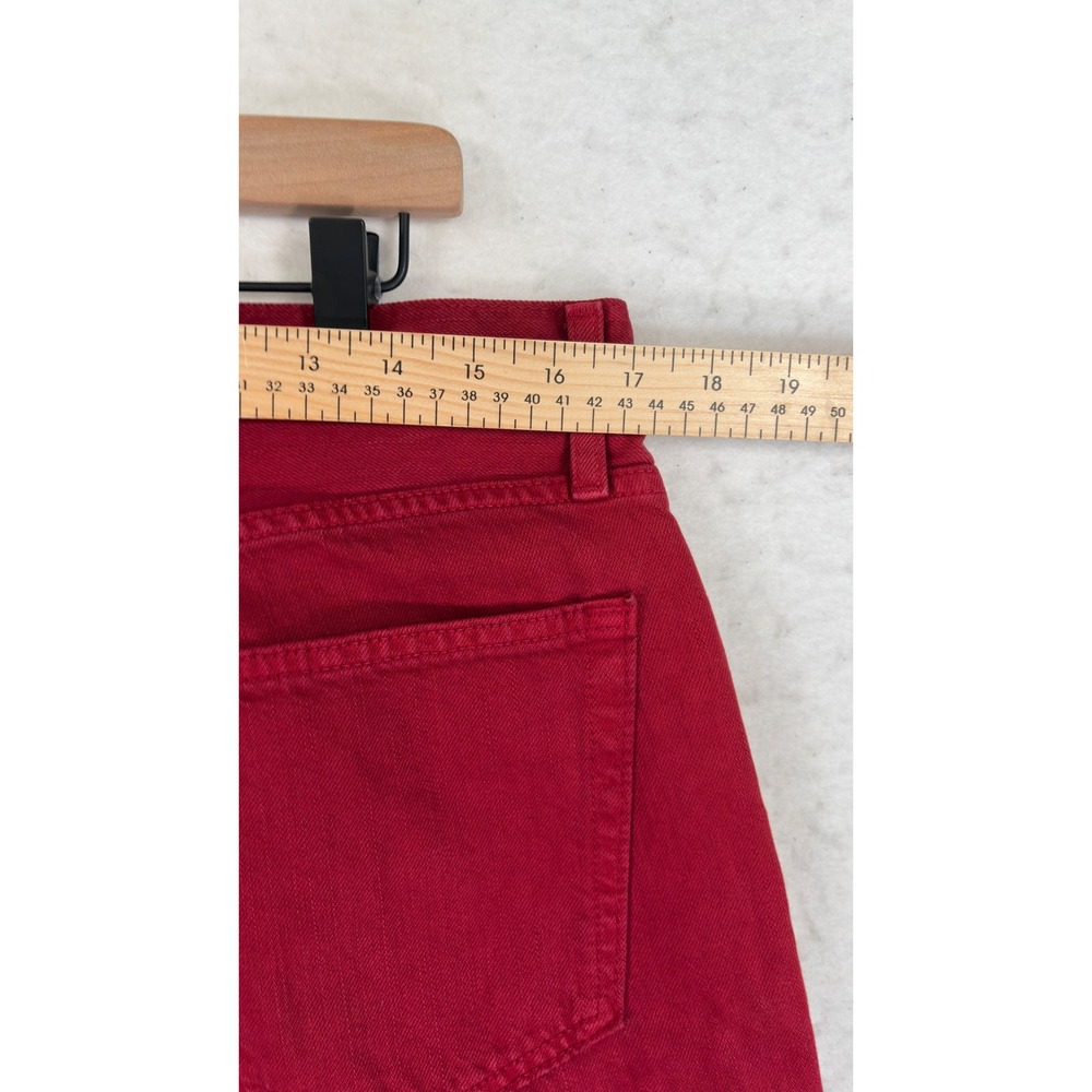 Cremieux Mens Straight Leg Jeans Red 100% Cotton Denim Pants 34x32 - Picture 7 of 10